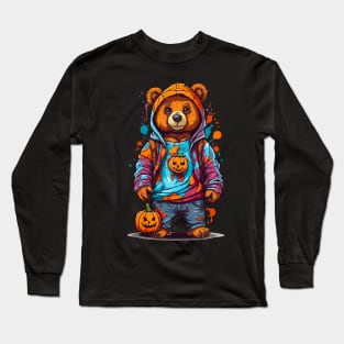 Halloween Bear - Cute Cartoon Bear Long Sleeve T-Shirt